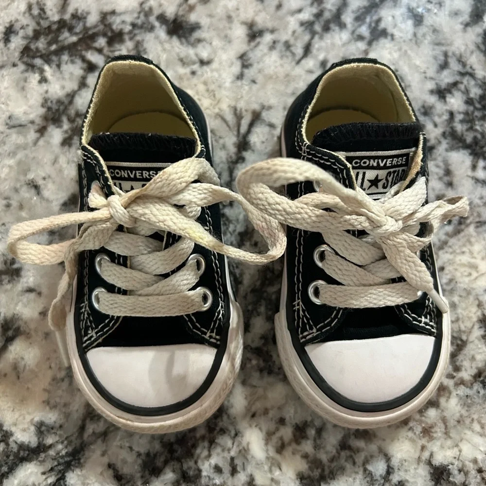 Black Toddler Converse Sneakers Shoe